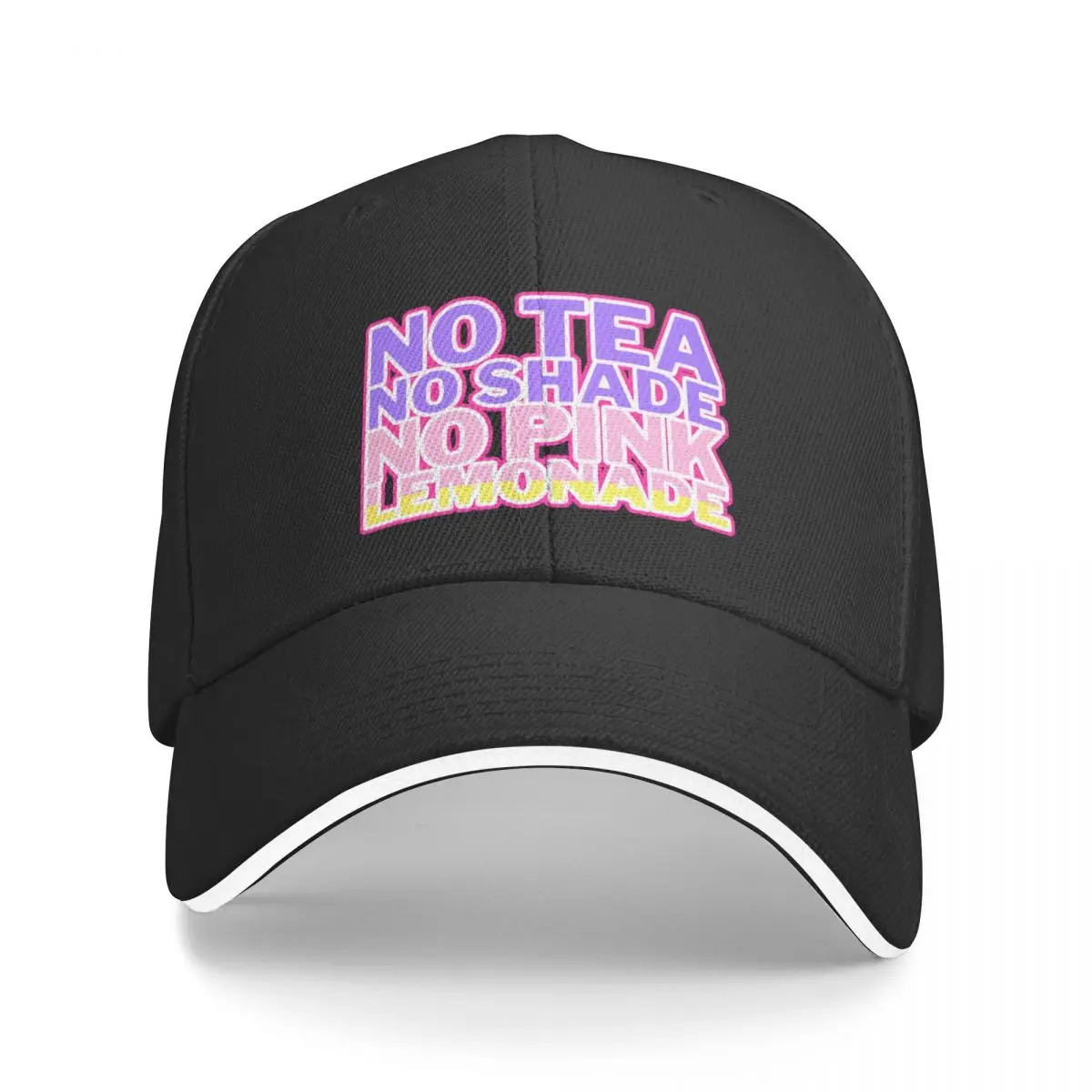 

No Tea No Shade No Pink Lemonade 2 Baseball Cap Luxury Man Hat Golf Women's 2025 Men's