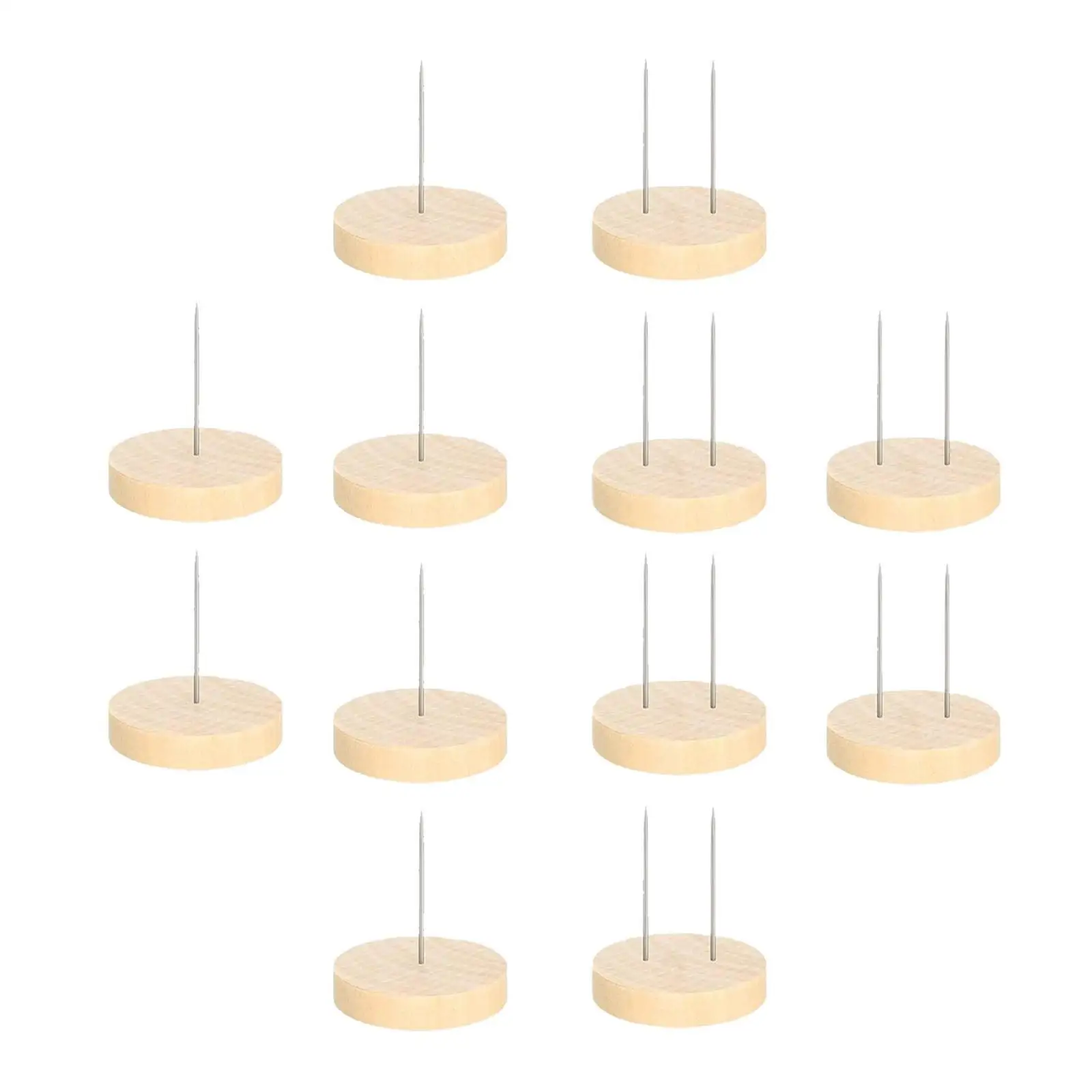 Portable Wooden Doll Stand Round Base Display Holder for Crochet Dolls Sewing Doll Showcase