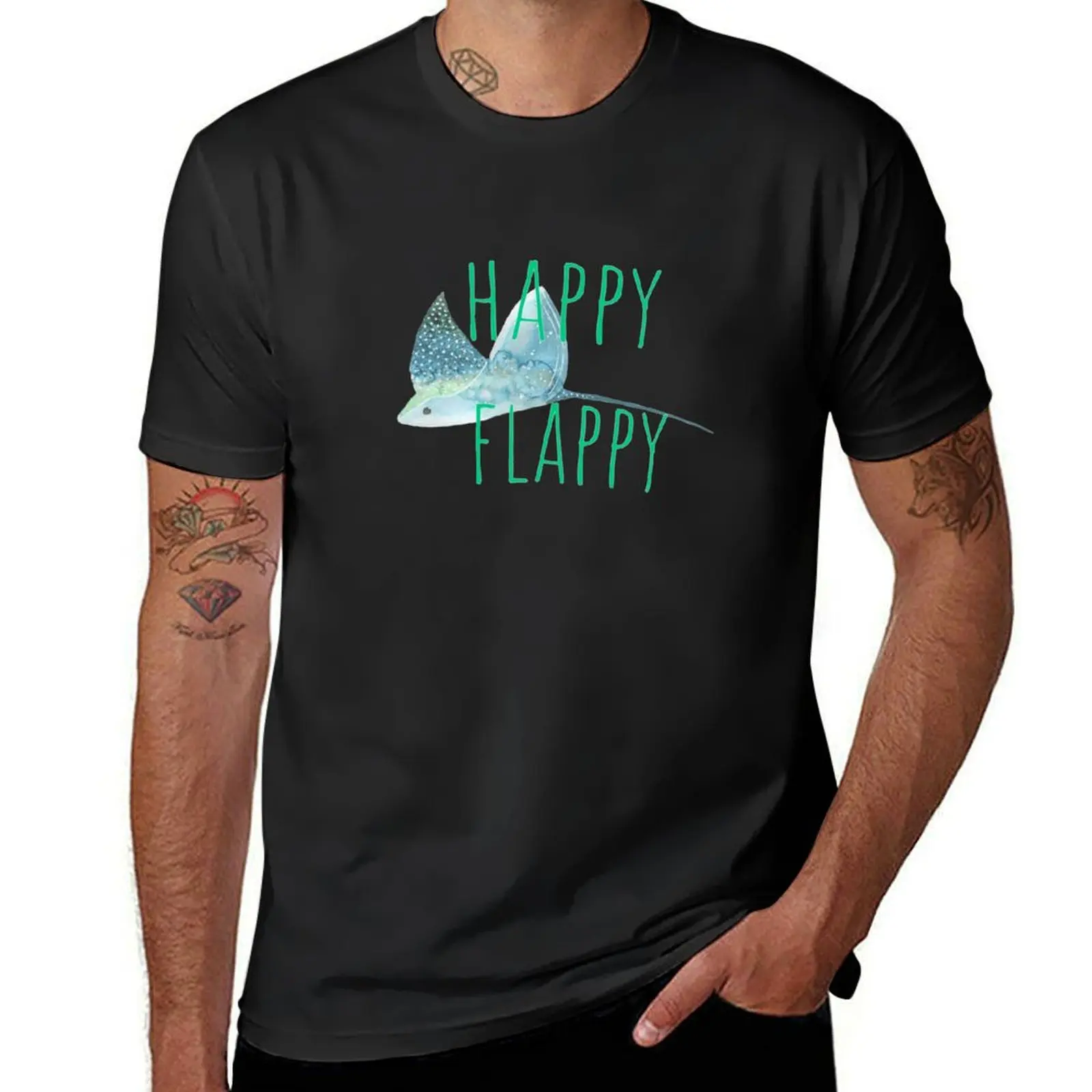 Manta Ray ? Stingray, Inspirational Quote T-Shirt sweat hippie clothes quick drying plain black t-shirts for men