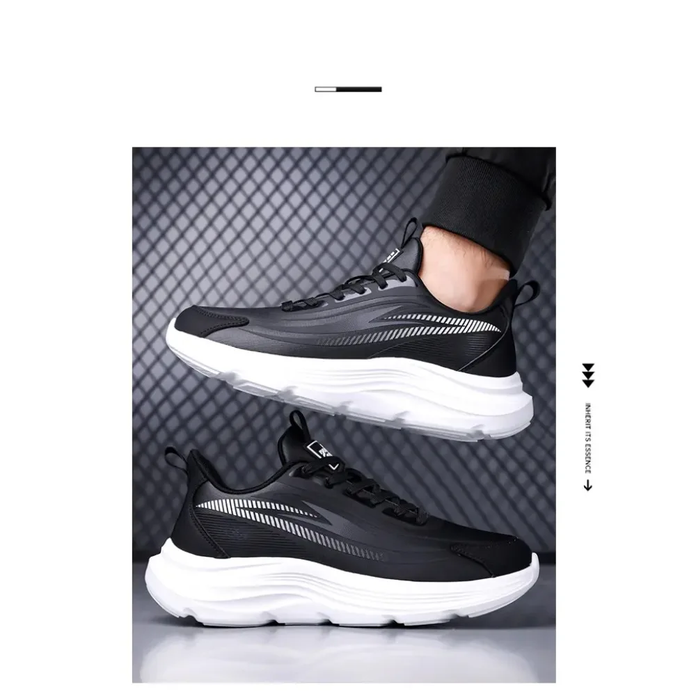 2025 Zapatos deportivos informales para hombre, mocasines, zapatos para correr, zapatos planos transpirables de moda de talla grande