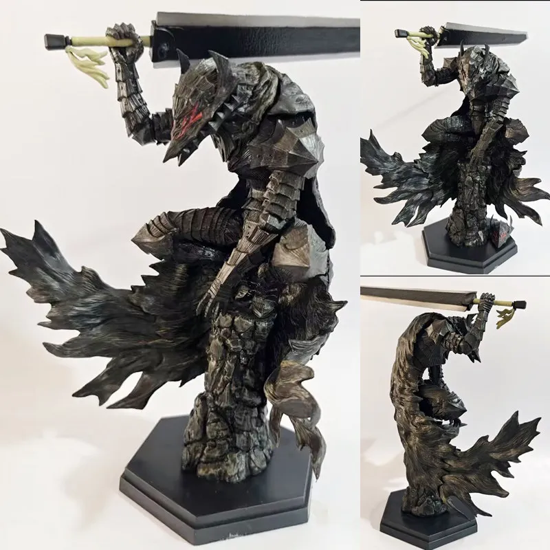 

23cm Sword Wind Legend Berserker Gus L Battle Damage Gus Armor Statue Ornament Model Box Set Handmade Boy Birthday Gift