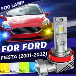 2pcs Car LED Front Fog Light Bulbs White Yellow Dual Colors Switchback For Ford Fiesta MK6 MK7 MK8 JH JD CB1 CCN HJ HF 2001-2022