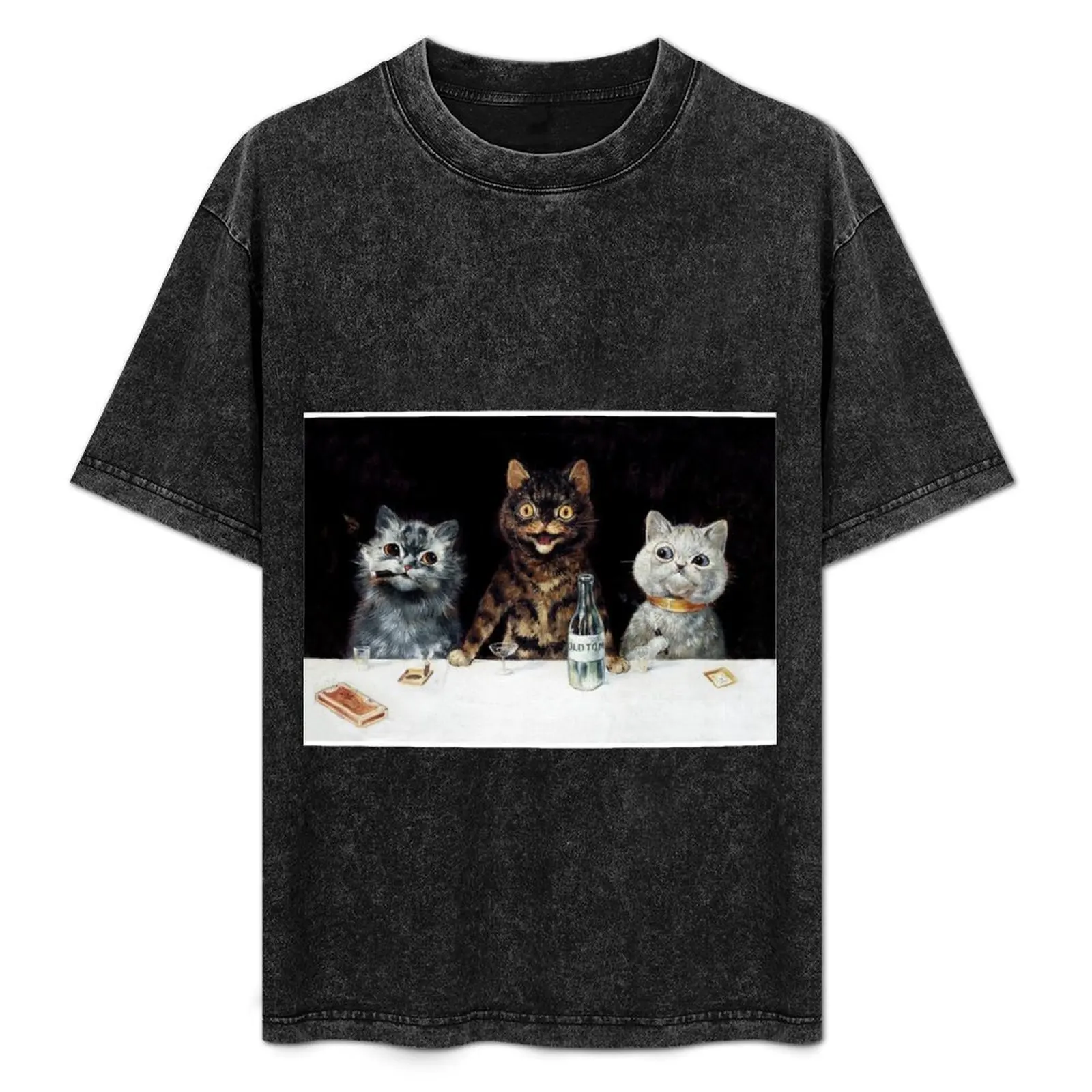 

Bachelor Party Cats Vintage Poster. T-Shirt Mechanic Work Tee Shirt