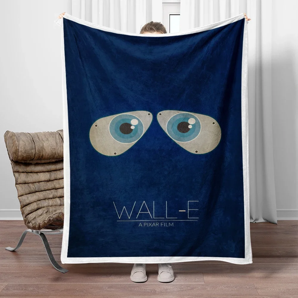 Robot WALL-E Cartoon printed flannel thin blanket. Four seasons blanket.for sofa, beds, living room, travel picnic blanket gifts