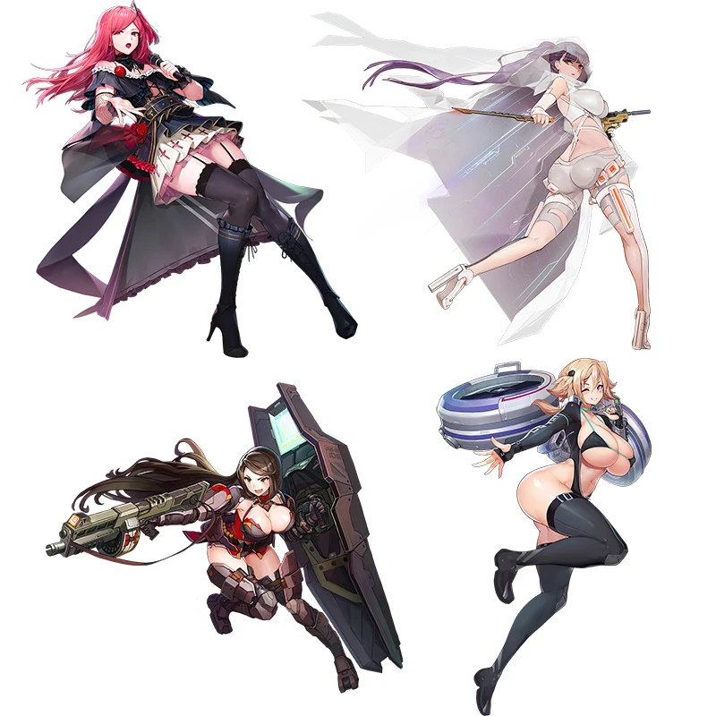 Three Ratels CK7 Last Origin sexy girls personalized Anime PVC waterproof wall sticker  car motor computer decals