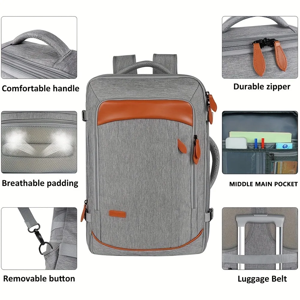 大容量旅行拡張可能な大型スーツケースバックパック 4 パッキングキューブ防水荷物デイパックバックパック Mochila