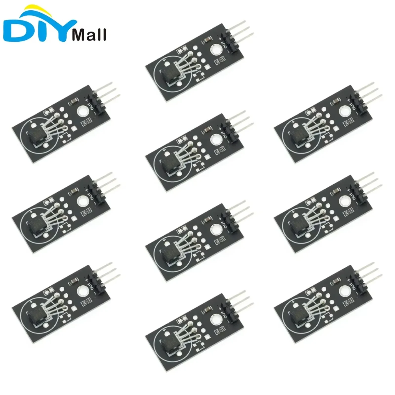 10pcs DS18B20 Digital Temperature Sensor Module for Arduino, Accurate Measurement, Ideal for DIY Projects and Electronics Enthus