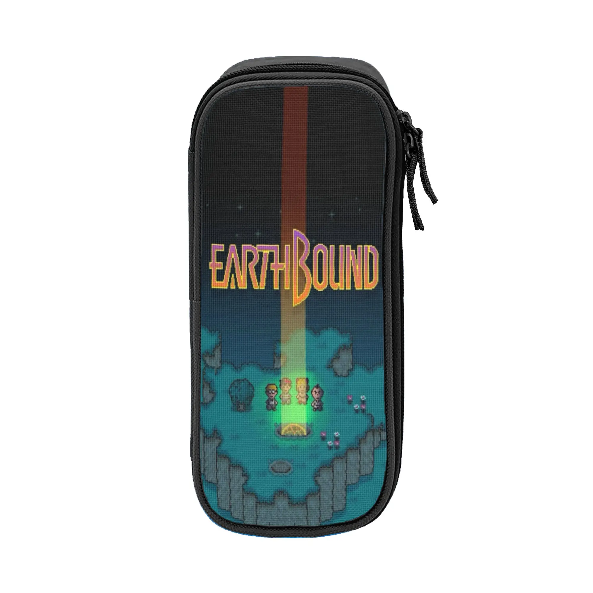 Lovely Earthbound Mega Sprite Sheet Pencil Cases  Pencil Box Pen for Girl Boy Large Storage Bag Office Zipper Stationery
