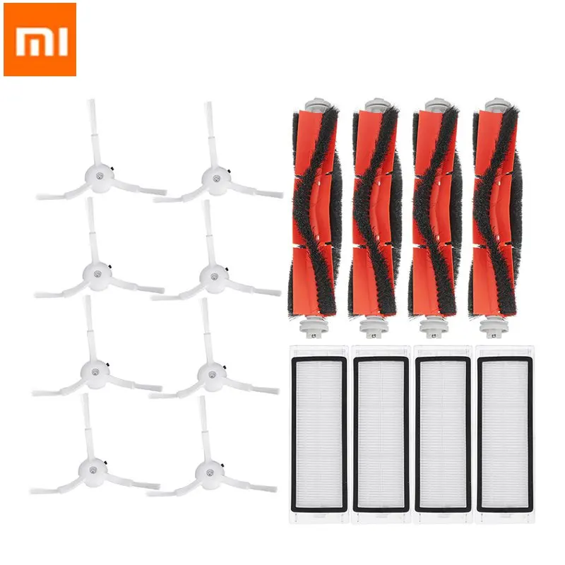 16PCS HEPA Filter + Side Brush + Main Brush for Xiaomi MI  Sweeping Robot  Replacements Kit Vacuum Cleaner Parts Accessories