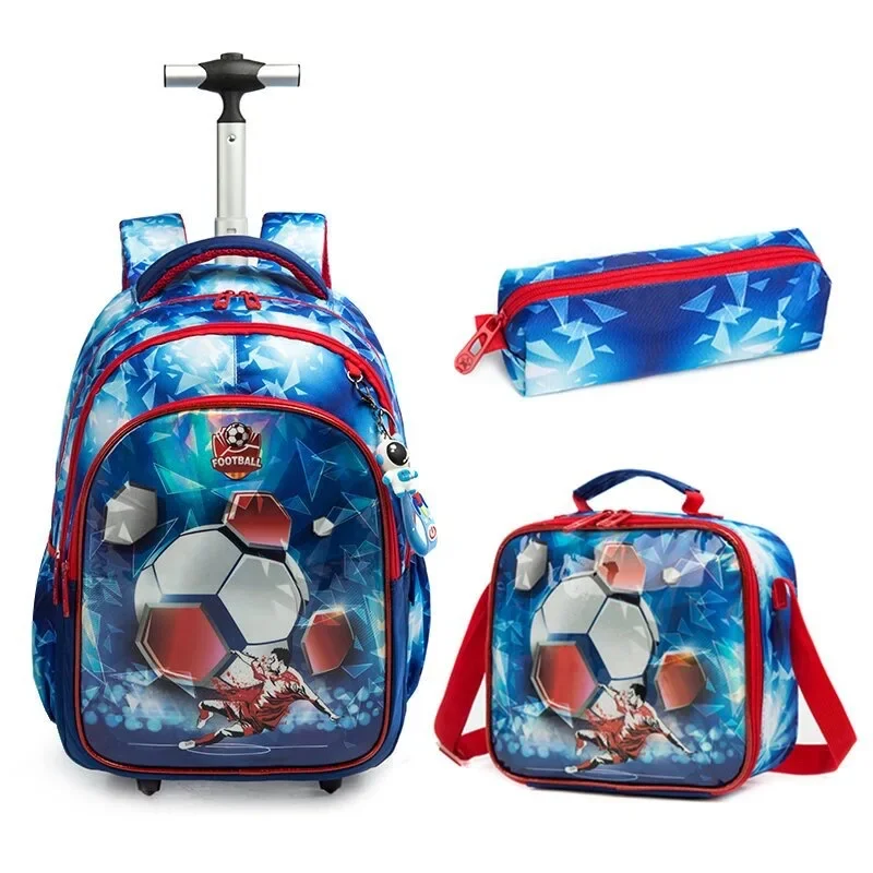 School Bag Wheeled Backpack for Boys School Wheeled Backpack for Children Rolling Backpack Bag for Girls School Trolley Bags