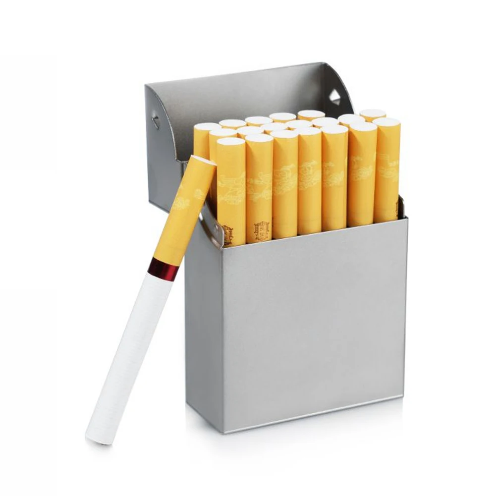 

Titanium Cigarette Case - Portable, Lightweight, Anti-Compression Metal Case for Hard & Soft Pack Cigarettes, Customizable, Fits