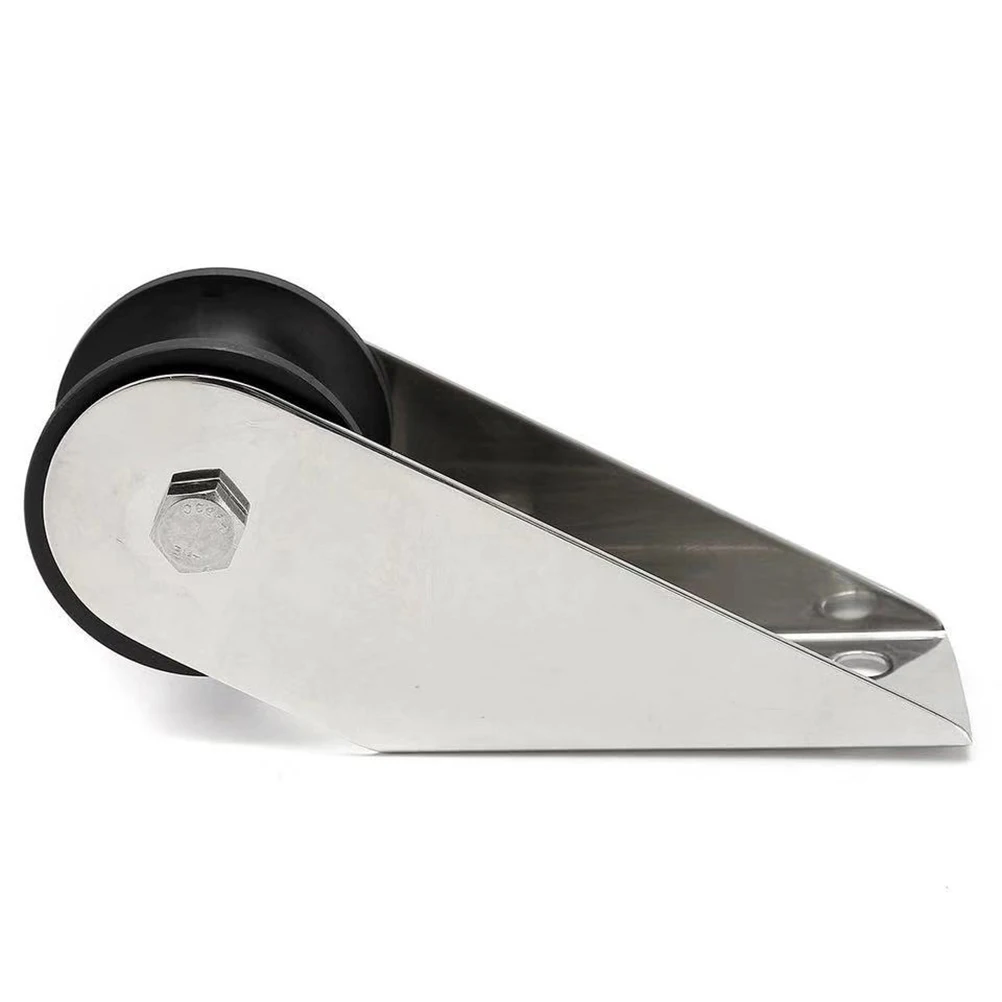 

1pcs Stainless Steel Control Boat Anchor Part 42x63mm Roller 10mm Steel Anchor Rack Hole Boat Bracket Nylon Part Anti Rust