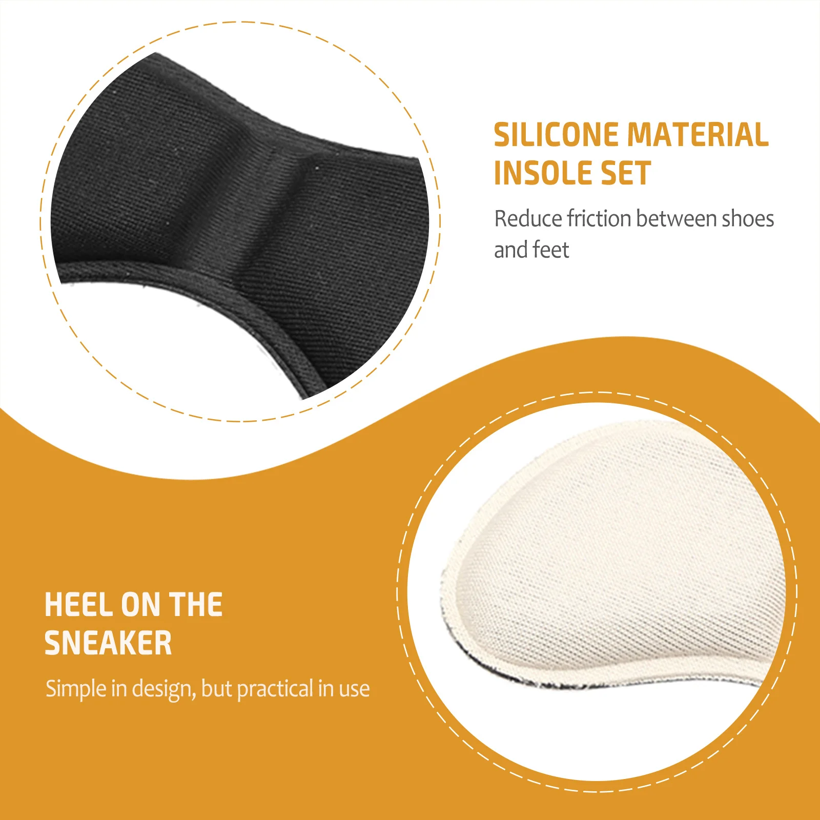 

Breathable Anti-Slip Shoe Cushions For Women Men Comfortable Sneaker Heel Pads Foot Pain Relief Plantar Fasciitis Support