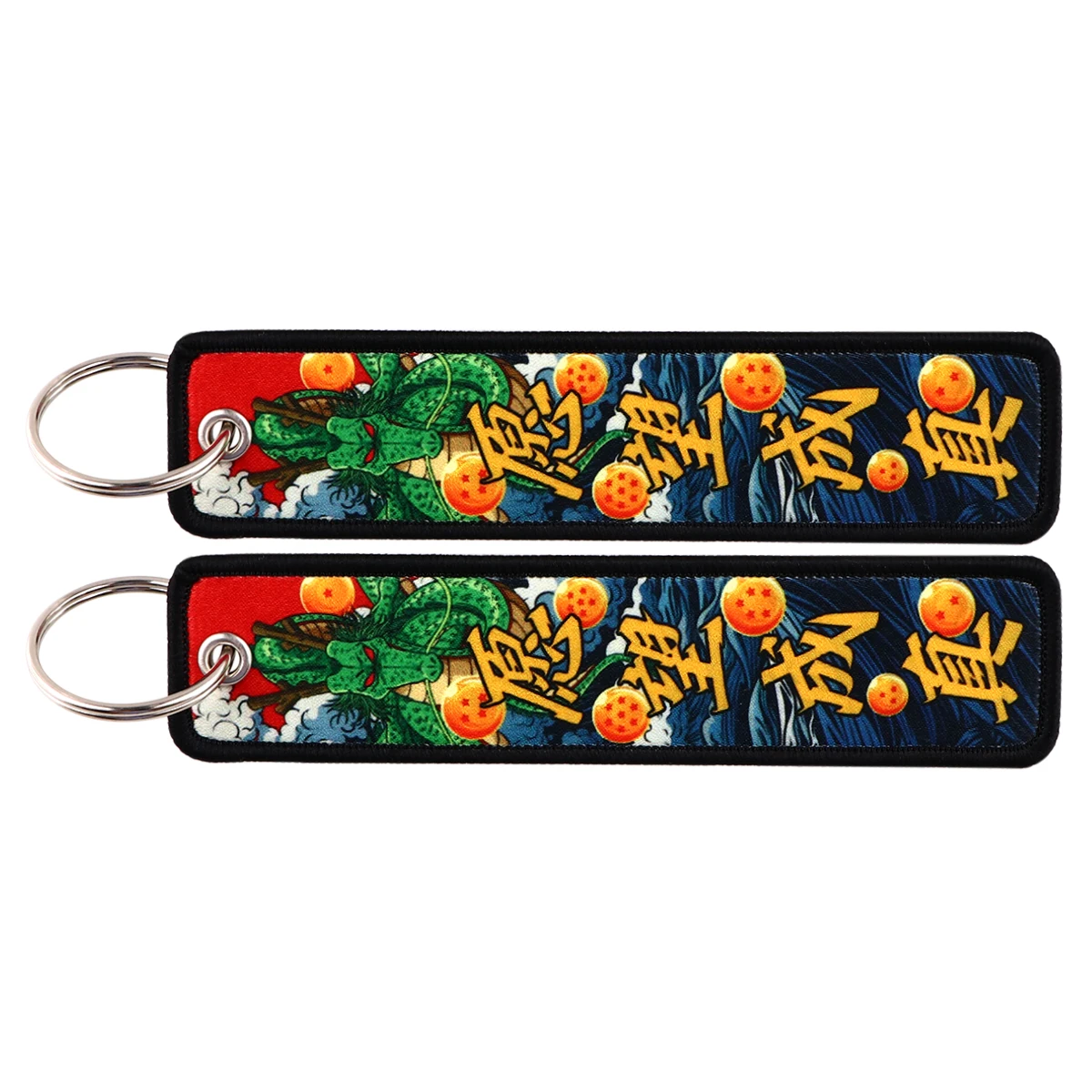 

Dragon Anime Embroidered Key Tags Keychain for Car Motorcycles Cool Keyring Men Women Holder Fashion Jewelry Accessories