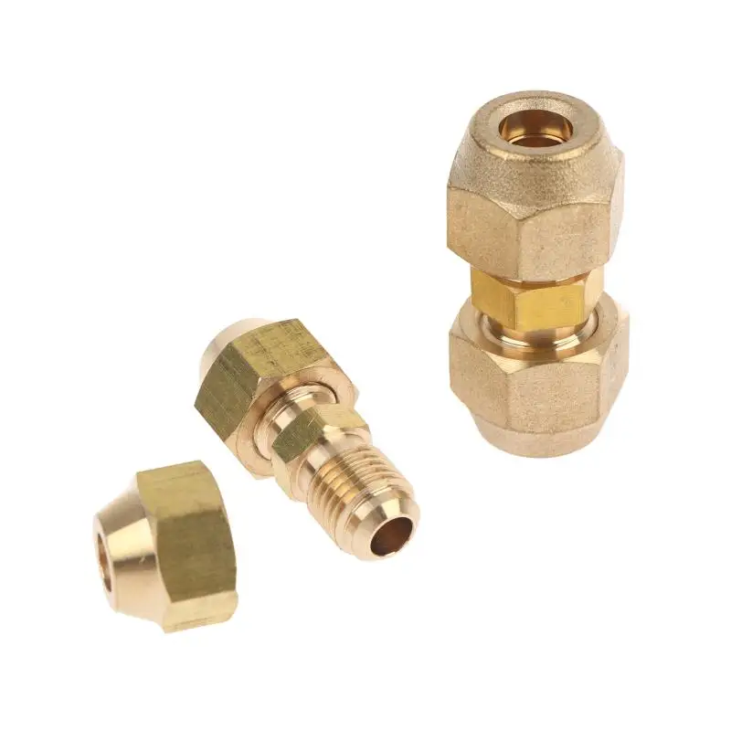 Durable Brass 45 Degree Flare Pipe Reducer Coupling Fitting Connector 1/2