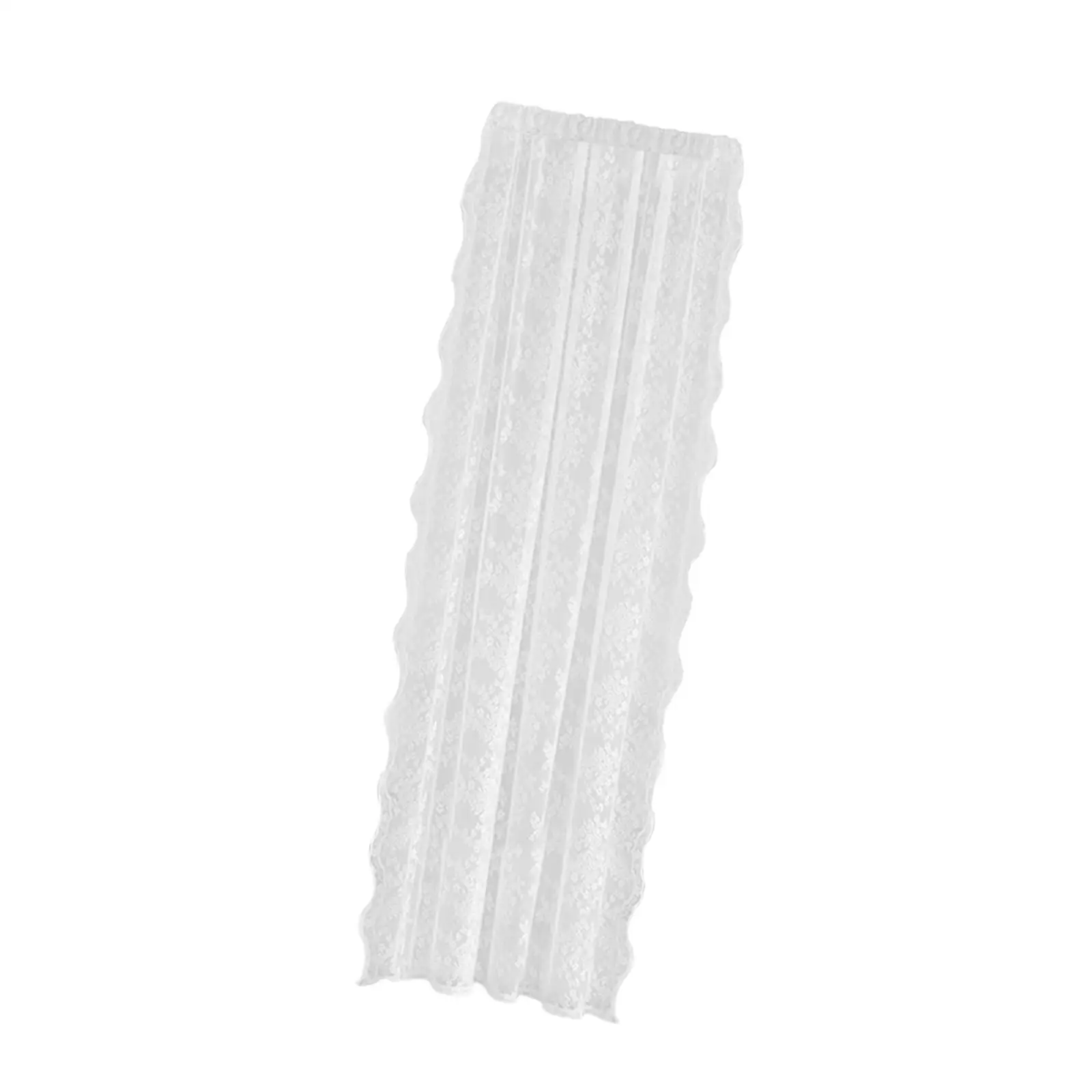 Lace Net Curtain Voile Curtain Voile Drape Elegant Transparent with Rod Pocket for Kitchen Patio Balcony Living Room Home