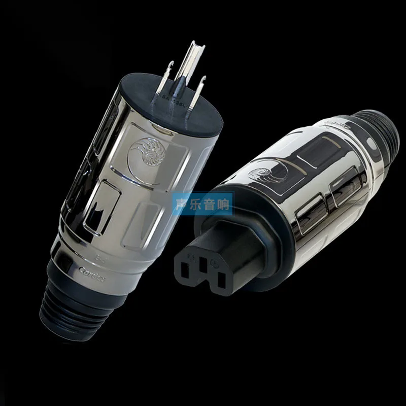 Genuine USA CARDAS E5 Rhodium Plated US 15A HiFi Power Plug IEC Connector