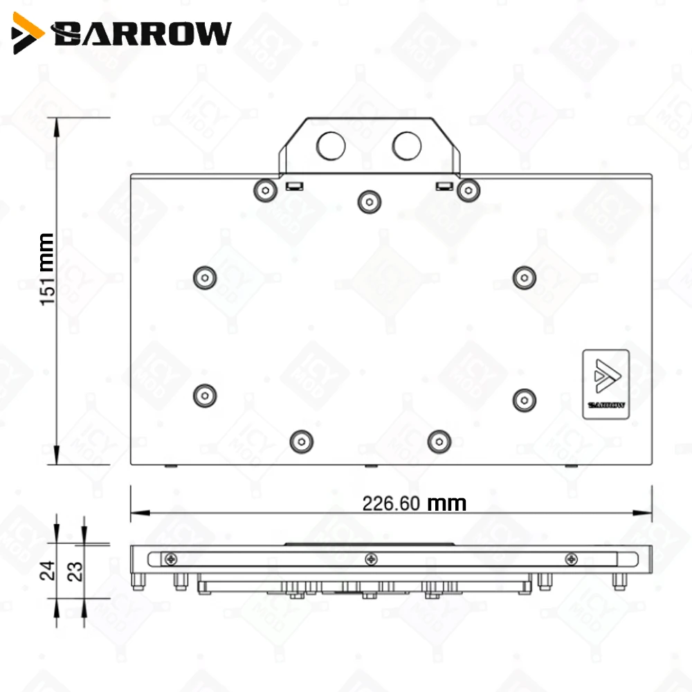Barrow  GPU Water Cooler Block Gigabyte RTX 4090 GAMING OC 24G/MASTER 24G Video Cards PC Liquid Cooling Building BS-GIG4090-PA