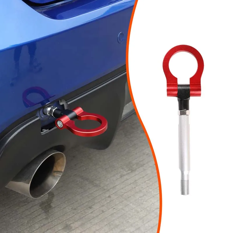 1piece set Aluminum alloy Red For Toyota 86 Subaru BRZ 2012-2020 car front bumper trailer ring screw modification accessories