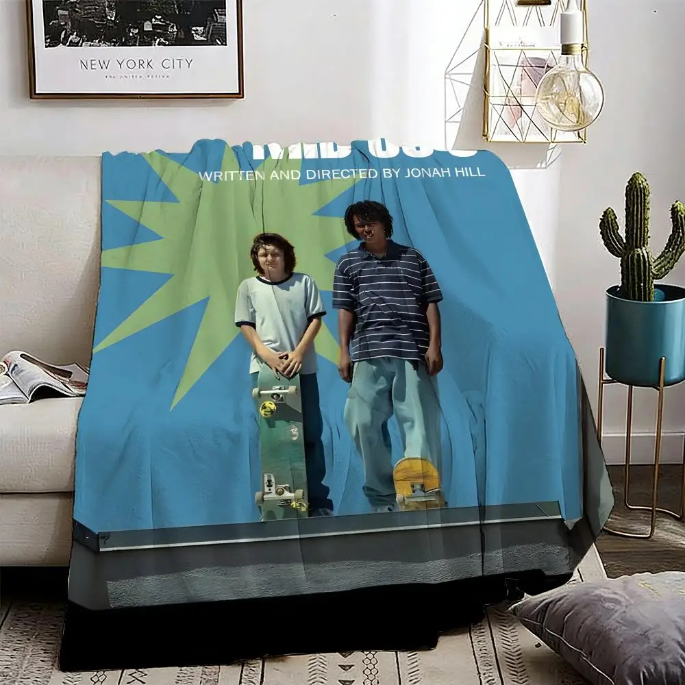 

M-Mid90s TV Movie Throw Lightweight 240g Flannel Blanket Soft Skin-friendly for Summer Cooling