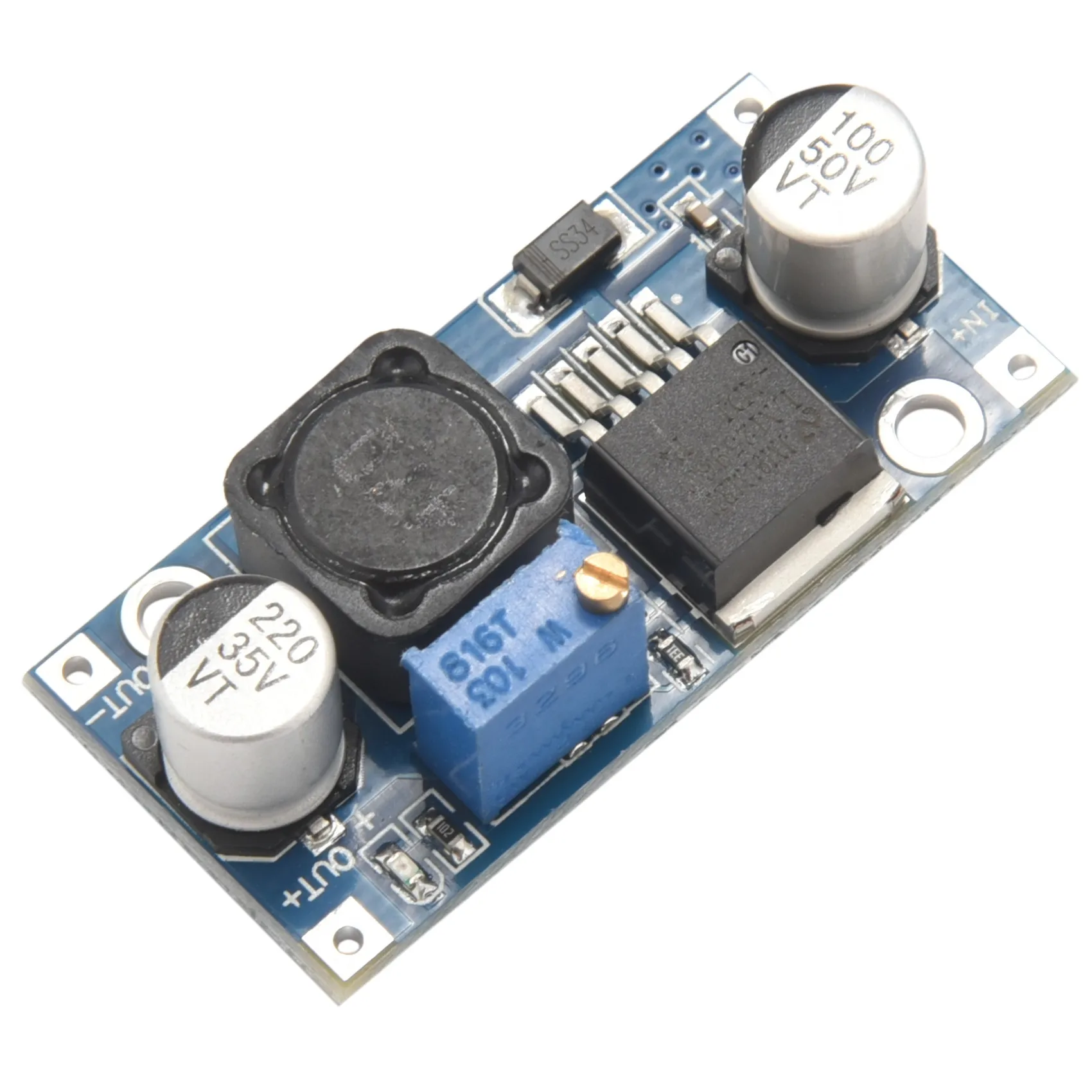 6 Pack Lm2596 Dc Naar Dc Buck Converter 3.0-40V Naar 1.5-35V Voeding Step Down Module (6 Pack)