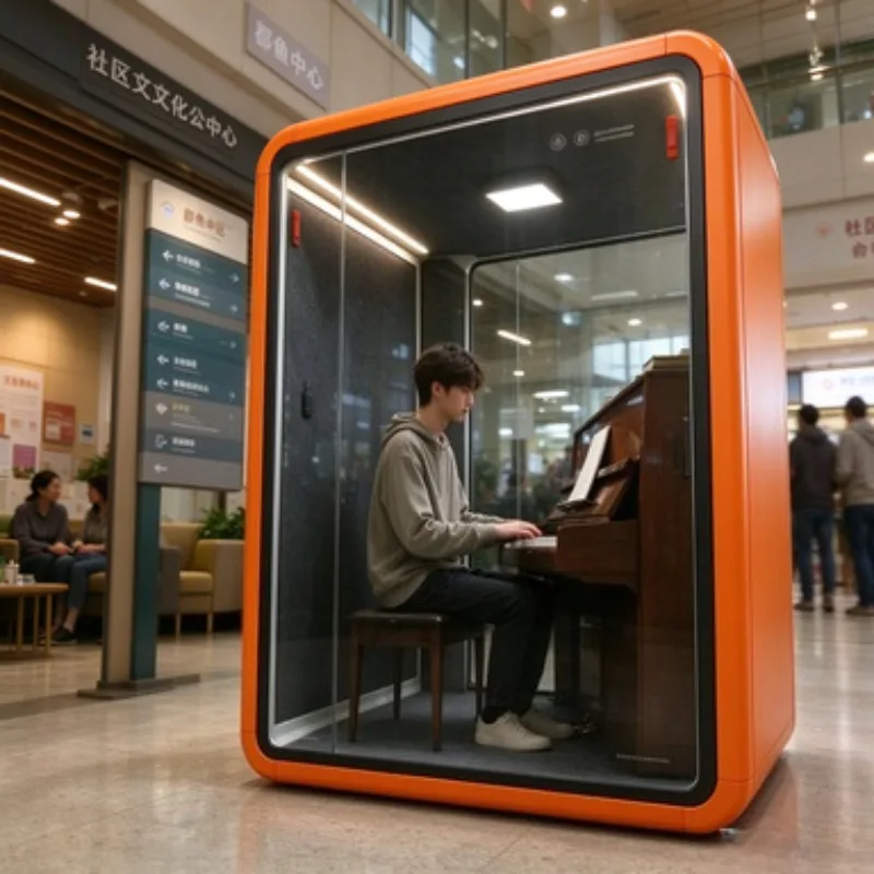 High Quality Modern Steel Office Soundproof Booth with Excellent Sound Insulation for Home Office and Conference Rooms