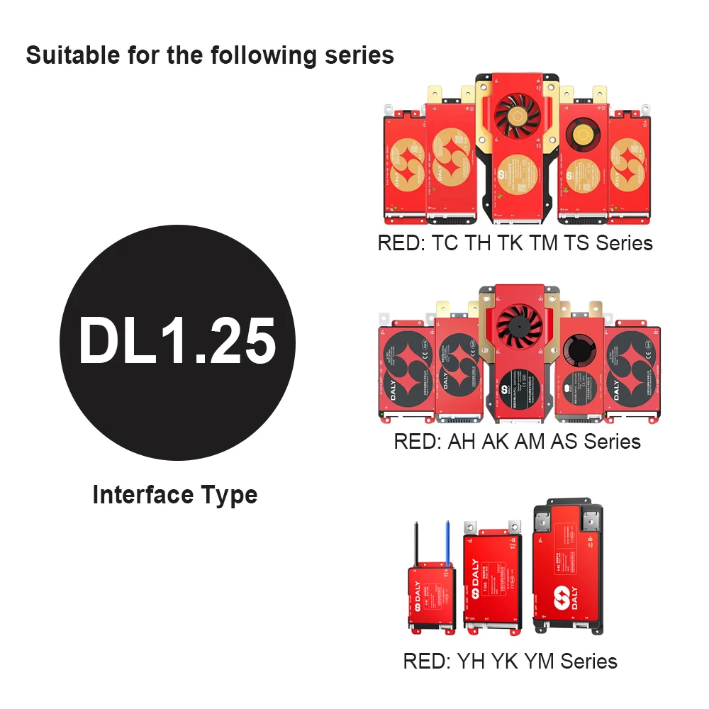 Akcesoria do 100Balance Daly BMS moduł Bluetooth WIFI ekran dotykowy wyświetlacz LCD UART RS485 moduł grzewczy GPS Can Adapter — zdjęcie produktu 3