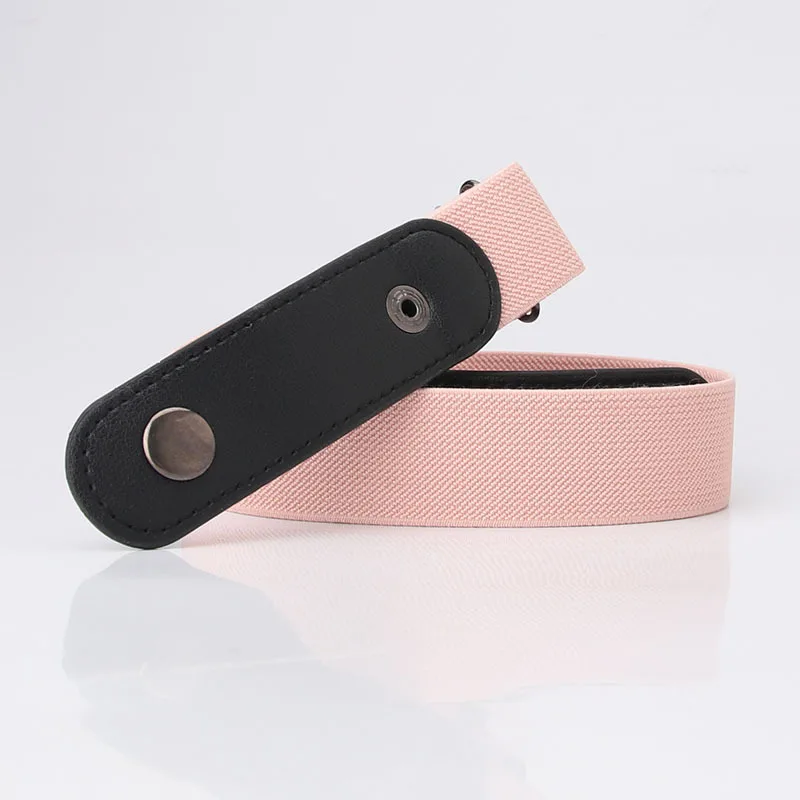 Elastic Invisible Belt For Women Men Belt Without Buckle Female Waistband Summer Trend Jeans Buckle-Free Waist Band