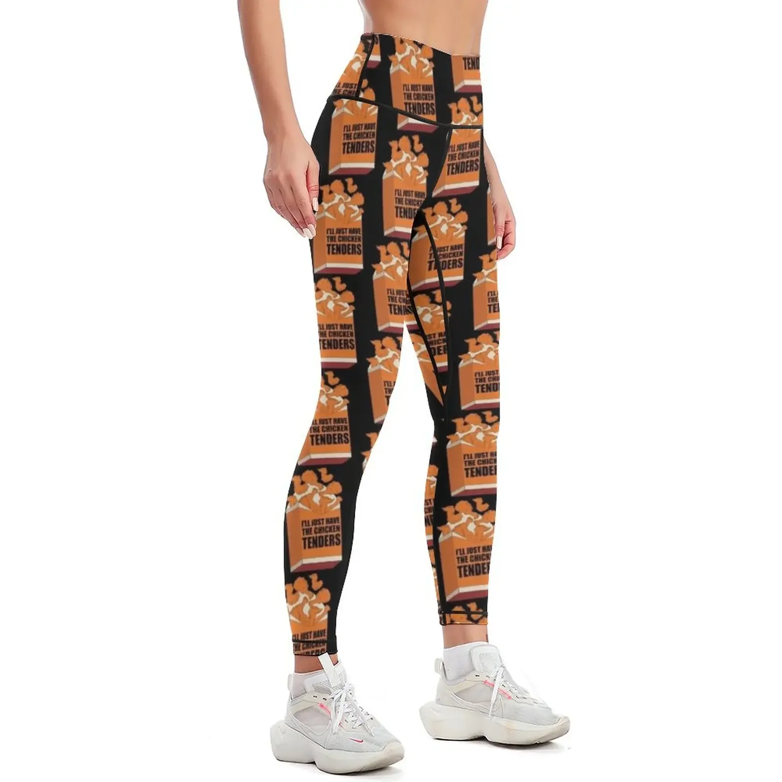 I'll just have the chicken tenders funny chicken Leggings push up tights for Training pants sport pants Womens Leggings
