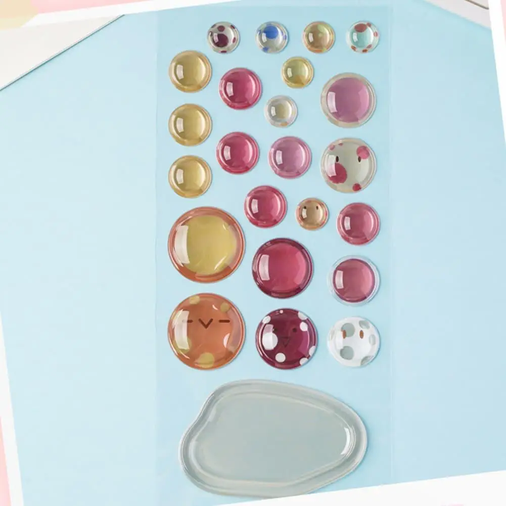 3D Crystal Embossed Stackable Sticker DIY Pet Cat Mini Scene Kit Layered Craft Sticker Desktop Mini Ornament For Journal Decor C