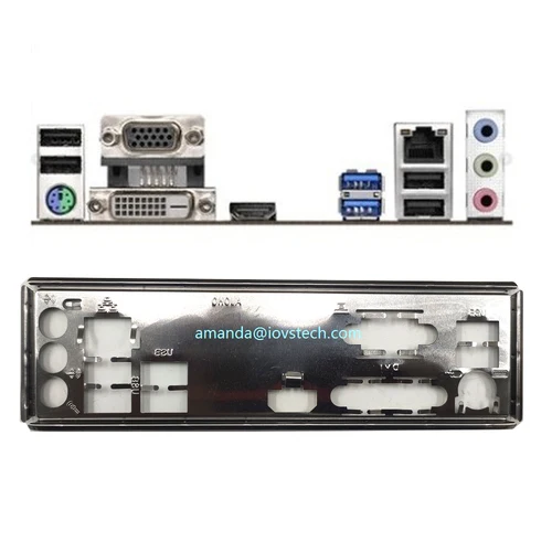 Imagen 1 del producto Placa trasera de escudo de E/S IO, soporte Blende para ASROCK H310CM-HDV H310-G/M.2 H310CM-HDV/M.2 B360M-HDV B365M-HDV