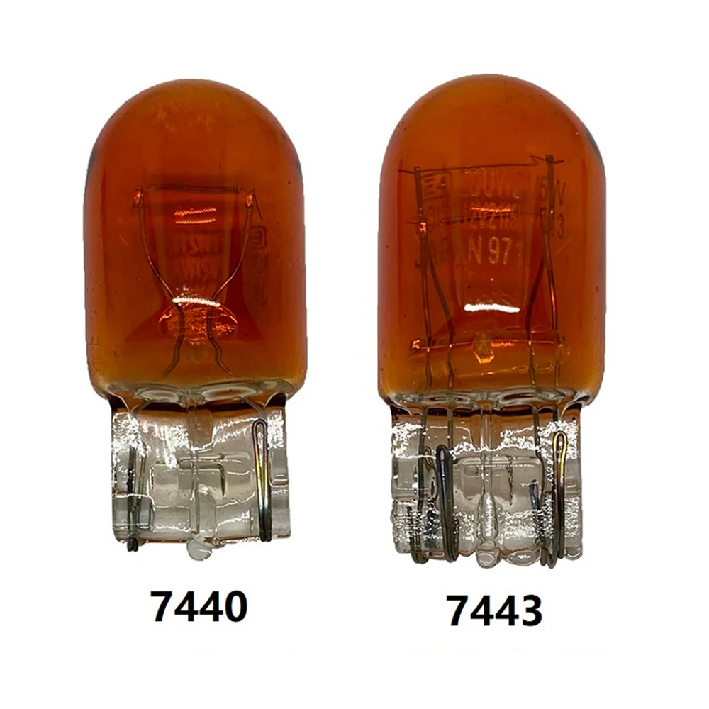 T20 7440 7443  WY21W W21W Halogen Bulbs 7443 W21/5W T20 Super Bright Backup Reversing Light for Car Signal Lamp 12V amber Red