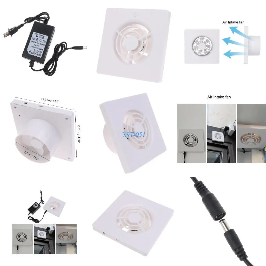 

E15A 75mm Inline Fan Home Inline Pipe Duct Fan For Bathroom Blower Ventilation