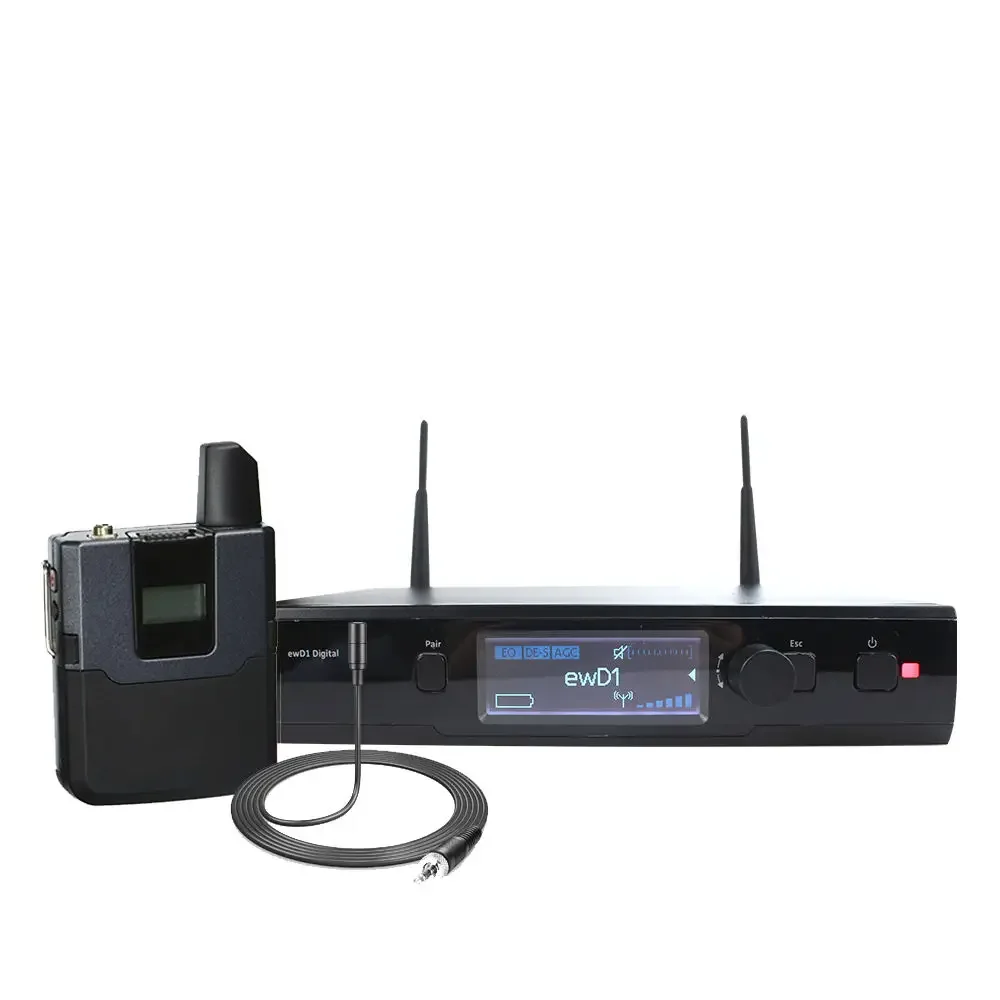 

EW D1 EWD1 Digital True Diversity Long Range Wireless Microphone Conference Microphone System Professional Single Black 60DB