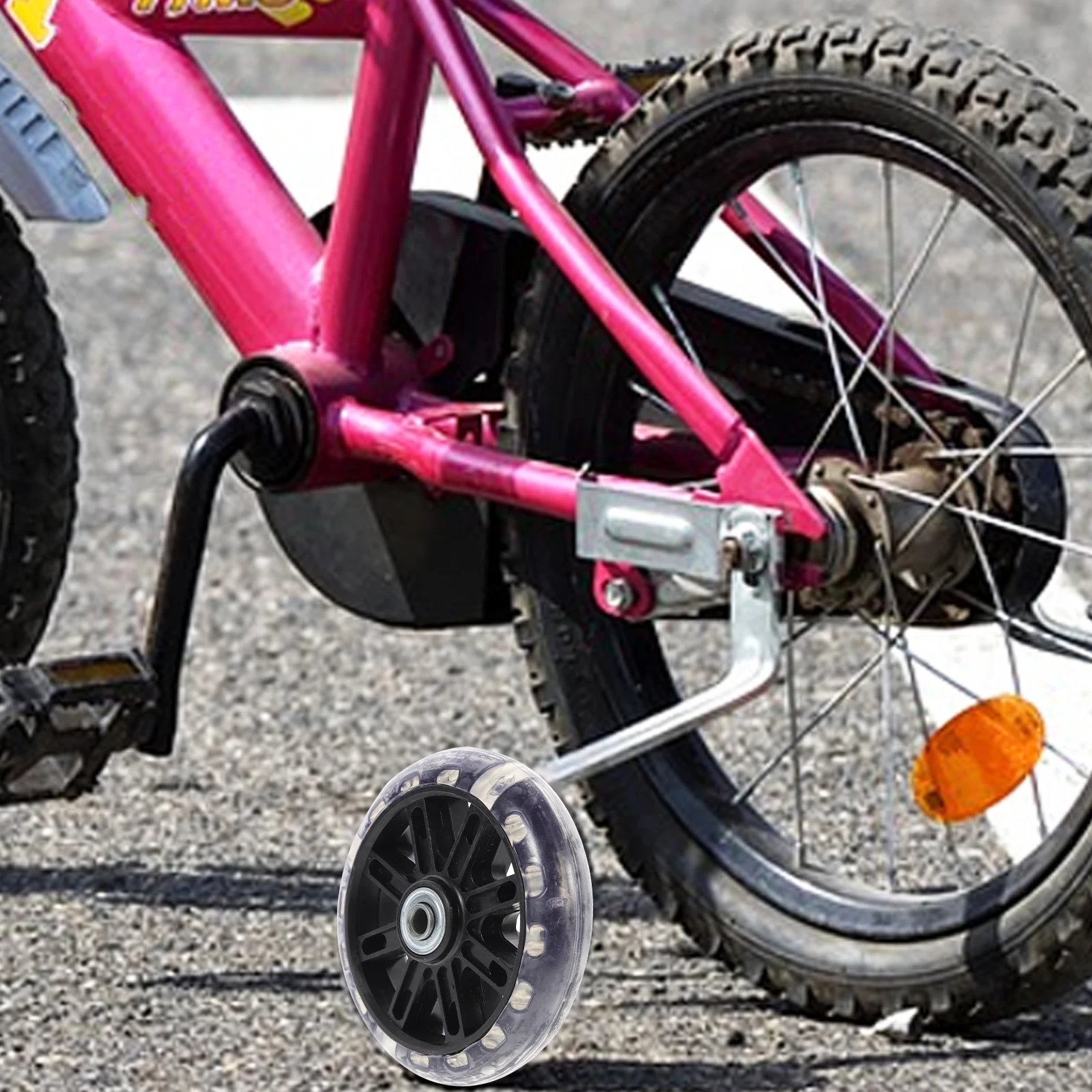 

Training Wheels for Kids Bikes Metal Plastic Anti Slip Noise Free Adjustable Children Bicycle Accessories Toddler Bike