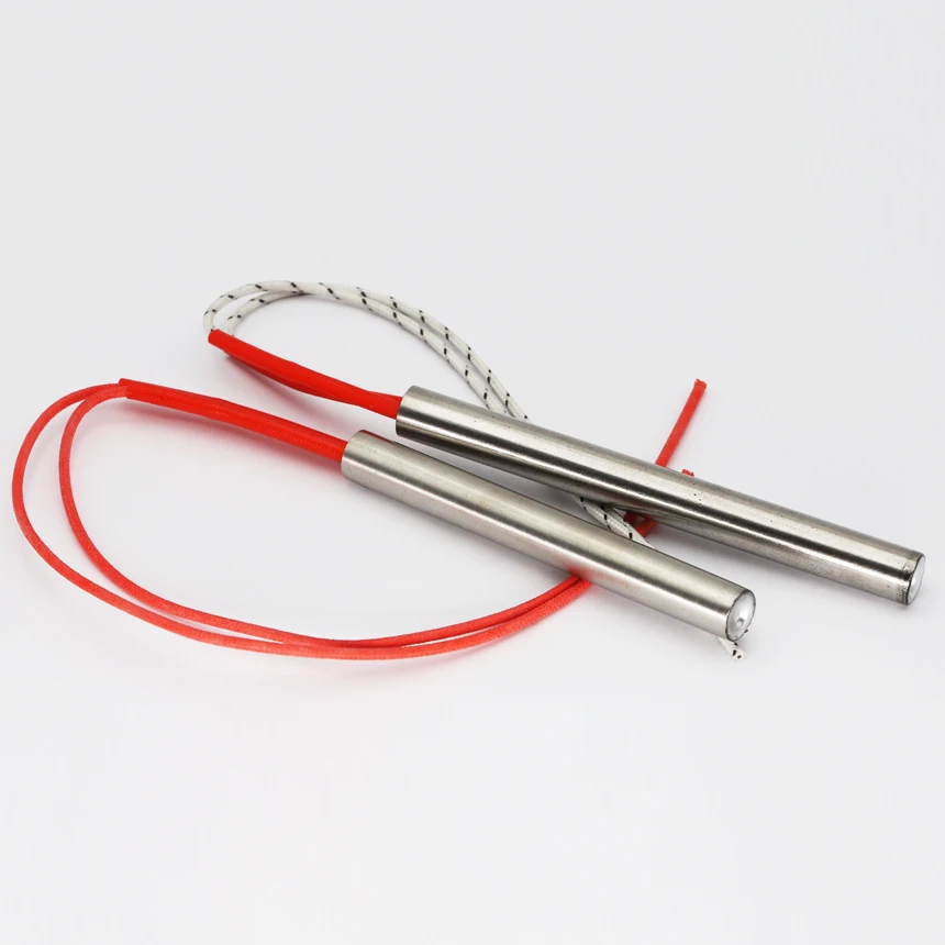 

1pcs 8*150/250mm 110V 220V 200W 300W 500W Cylinder Tubular Mold Heating Pipe Element Single End Cartridge Heater