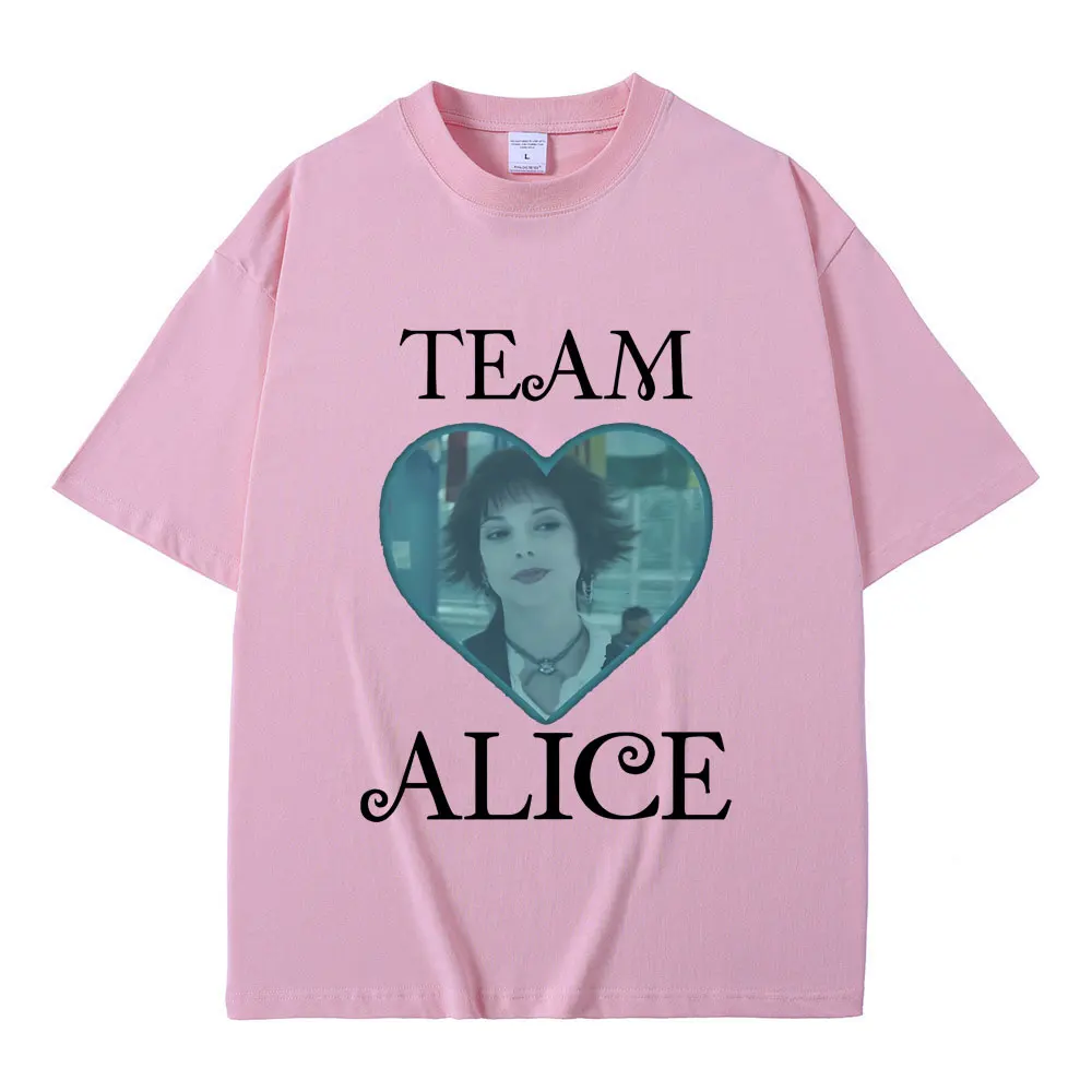 Movie Twilight Team Alice Cullen Graphic T Shirts Robert Pattinson Funny Meme T-shirt Men Women Fashion Vintage Oversized Tshirt