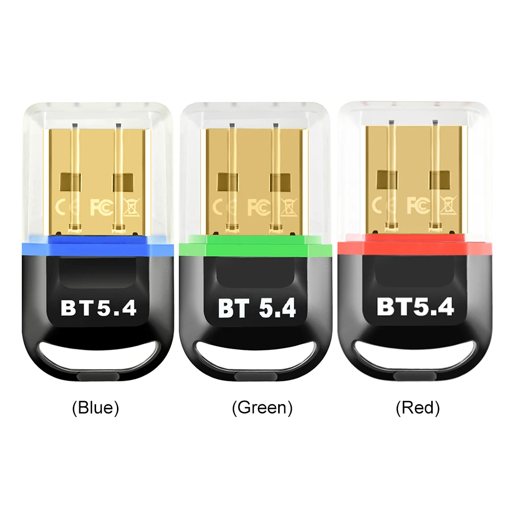 อะแดปเตอร์ดองเกิล USB BT 5.4 จำนวน 1-5 ชิ้น สำหรับลำโพงพีซี เมาส์ไร้สาย คีย์บอร์ด เครื่องรับส่งสัญญาณเสียงเพลง รองรับ Win11/10/8.1