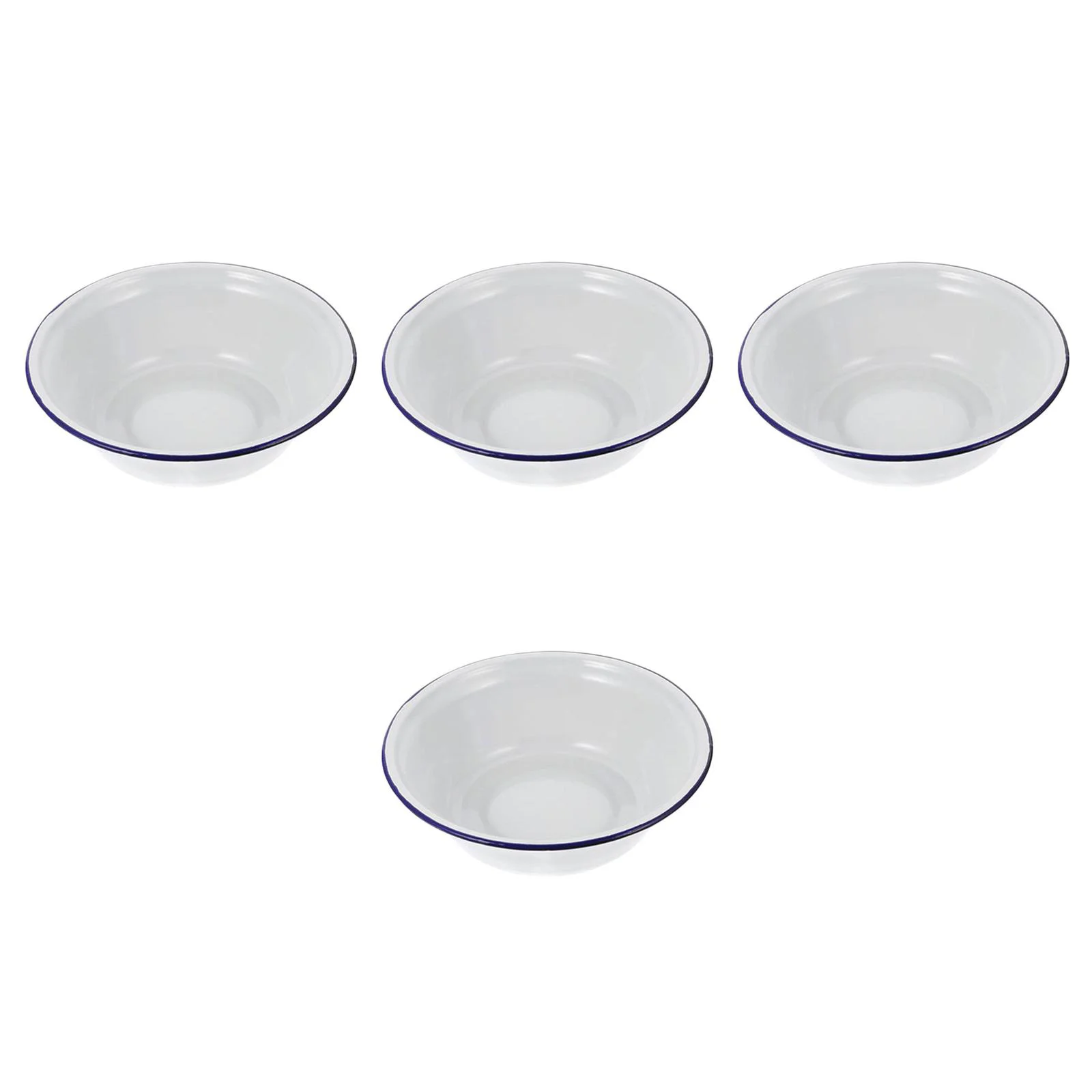 

4pcs Deep Enamel Pie Dish For Baking Vintage Enamel Mixing Bowl Enamel Roasting Tray Enamelware Baking Pan Classic Enamel Baking