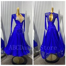 Women ballroom dance dress Standard Dance Dress ballroom dress for Competition modern dance Costume Long Sleeve ABCDance Store