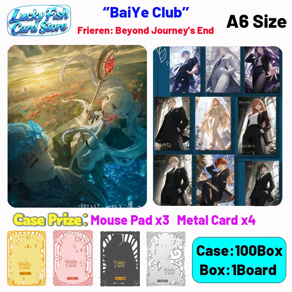 

Wholesale 2026 New BaiYe Creative Studio Frieren: Beyond Journey's End Cards A6 Size Boards Children's Toys Birthday Gifts