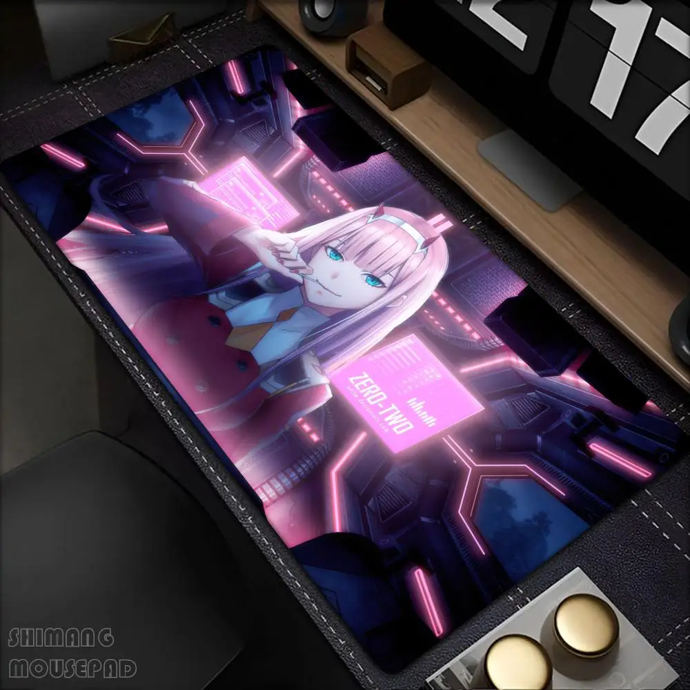 

Large Anime Girl Mouse Mat Darling in the FranXX Gaming Mousepad Cute Big Mouse Mat XXL 900x400 HD Print Keyboard Pads Desk Mat
