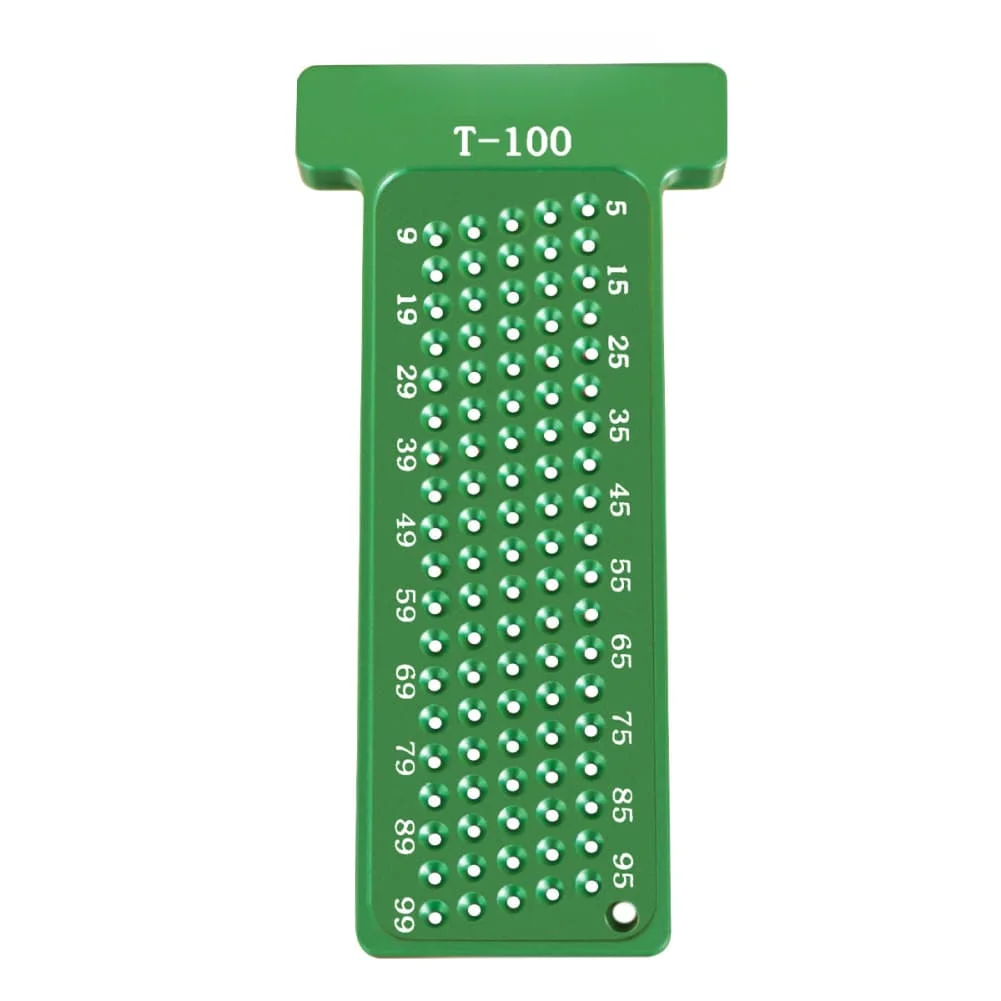 Aluminum Alloy T Square Ruler 4 Inch Dual Scale Metric Inch For Woodworking Carpentry Measuring Layout Tool Green Red