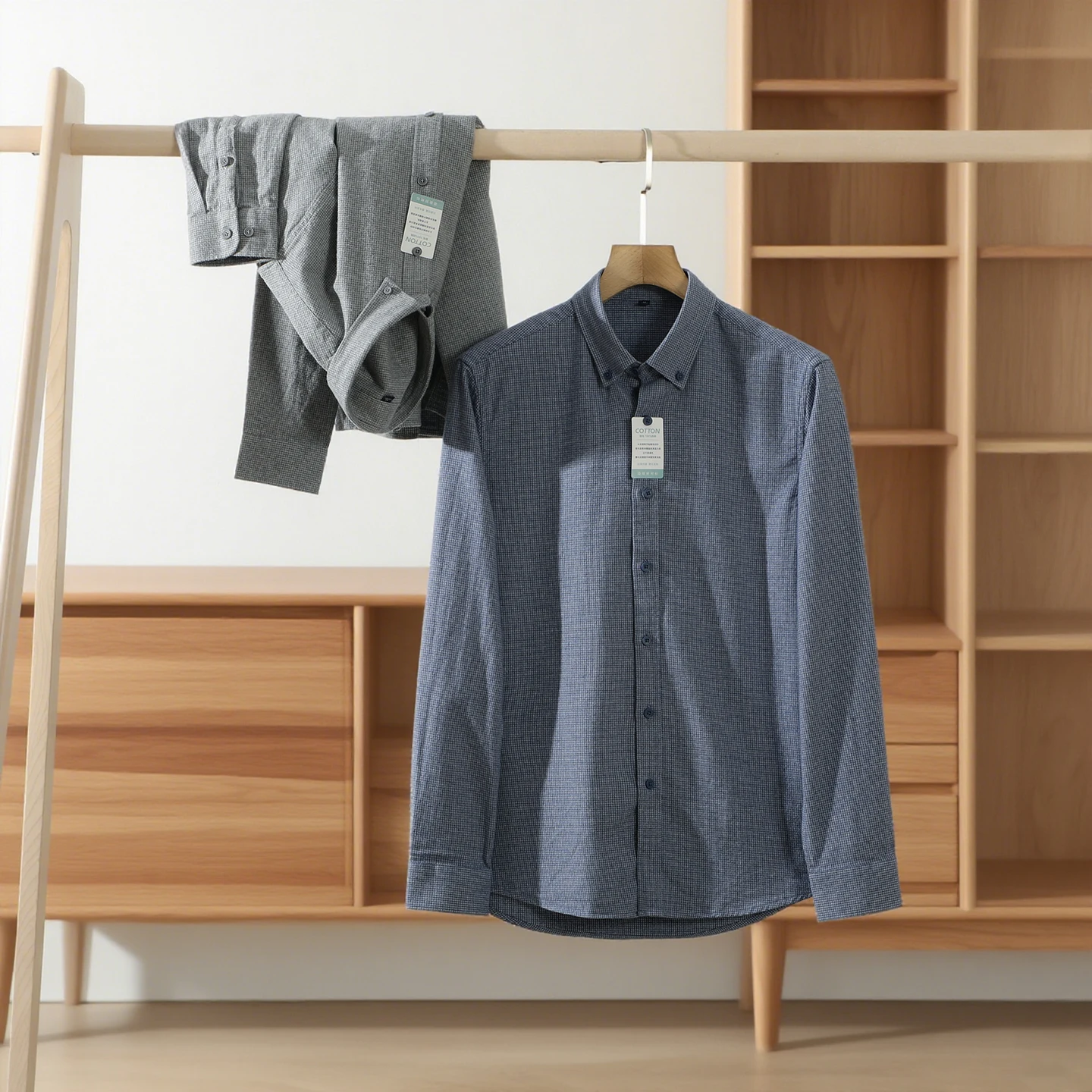 

Profional Men's Long Sve irt Flannel Cotton Plaid Casual Sle Stand Fit Store Exclusive Comfortable Workwear