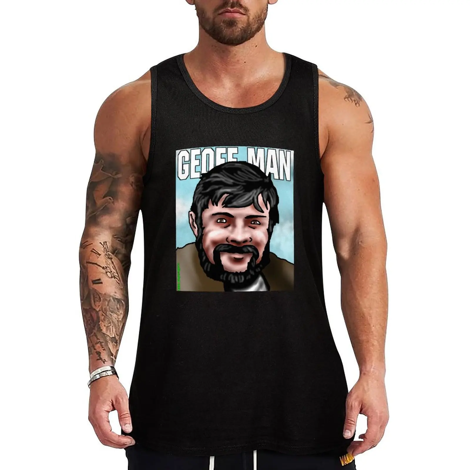 

Geoff Keegan - Geoff Man Tank Top Outdoor UV Tank Top Sun Protection Sleeveless Shirt