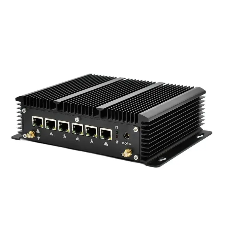 Yohirs Mini Industry Computer Celeron 2955U 3865U 3965U J1900 Windows7 6xIntel Gigabit RJ45 LANs Router Pfsense PC Desktop