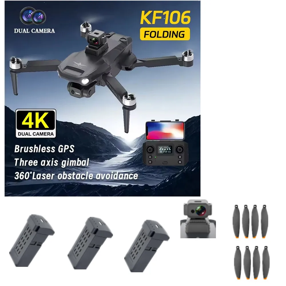 

Детали для дрона KF106 Max 7,4 В, 2200 мАч, аккумулятор/пропеллер/оригинальные аксессуары для: KF106 Max Drone