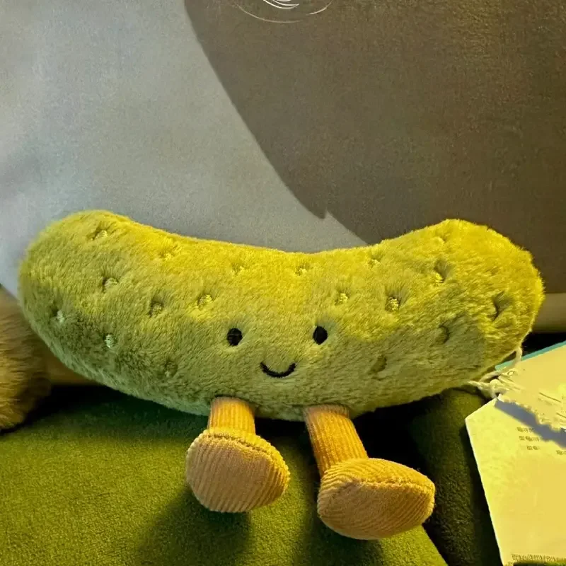 10cm Plush Filled Doll, New Cucumber Stuffed Toy, Soft Desk Decor, Backpack Hanging Ornament, Perfect Soft Cuddly Gift for Birthday and Valentine's Day