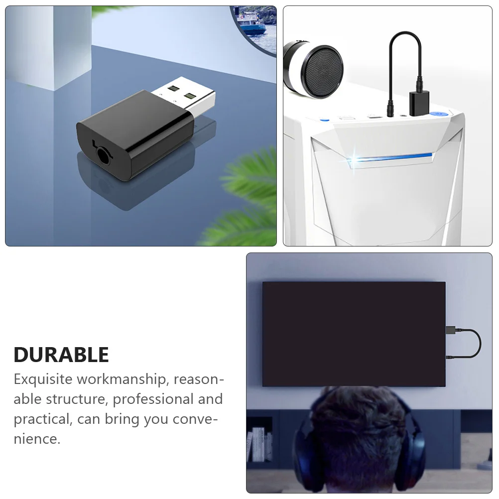 

Adapter 5.0 Audio Transmitter Receiver 10M Wireless Audio Signal Adapter Plug Play For Home Stereo Car Speaker