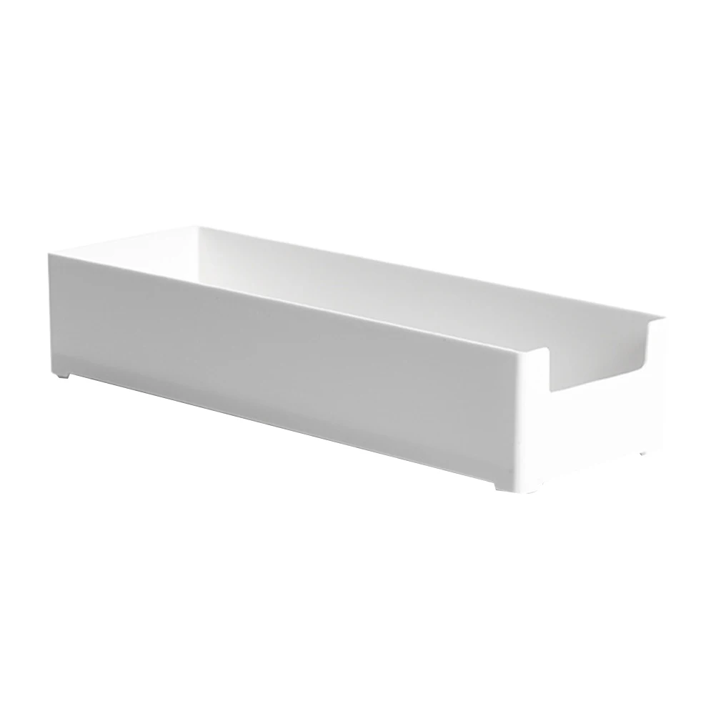 

1pc Classification Drawer Storage Case Plastic Sundries Organizer Cutlery Storage Box for Kitchen Bedroom (L)